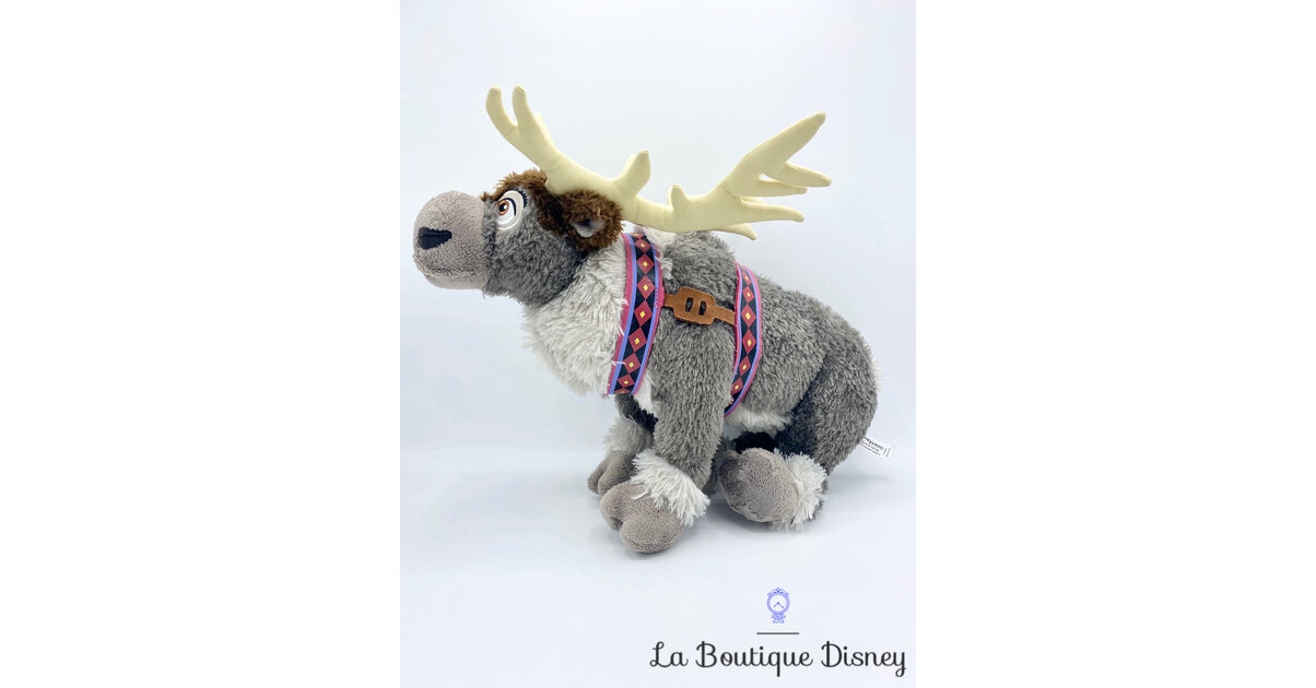 Peluche Sven La Reine des Neiges Disneyland Disney Store renne écusson